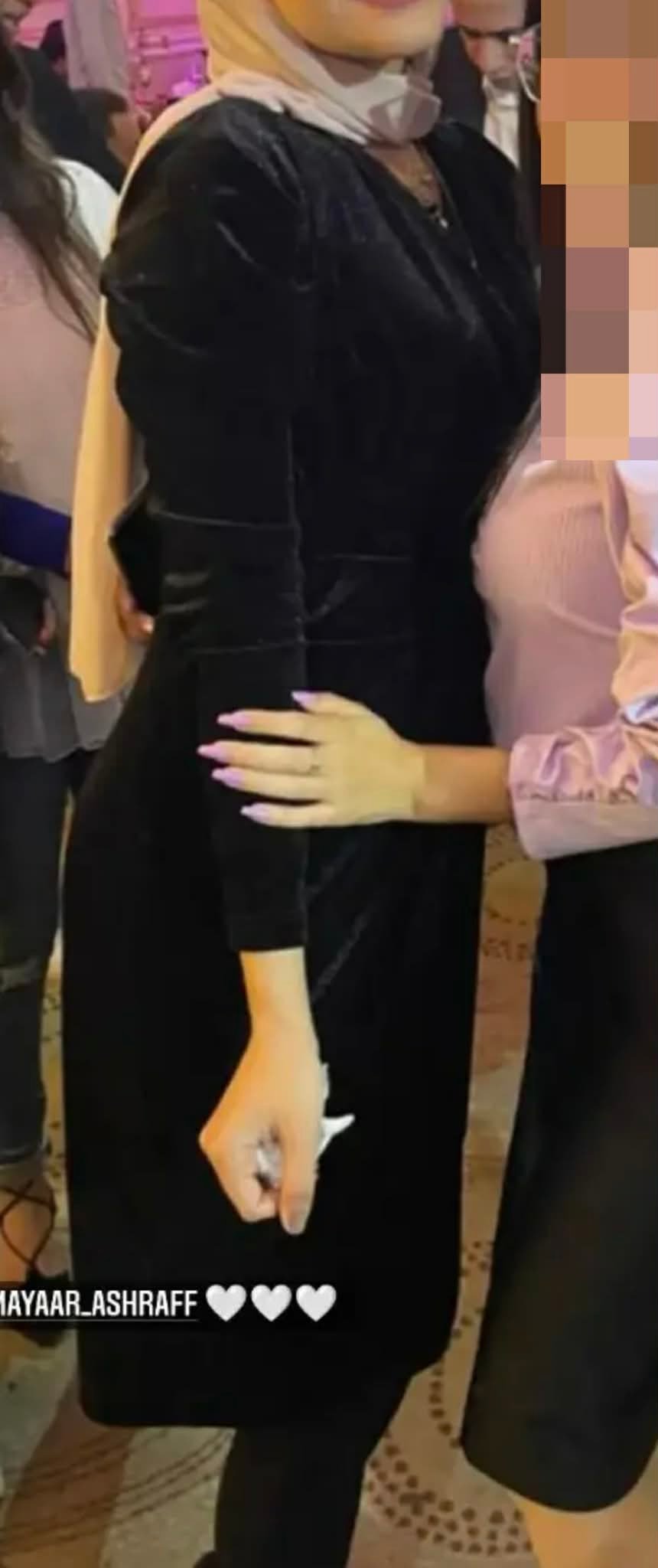 فستان قصير اسود قطيفه 🖤 - 2