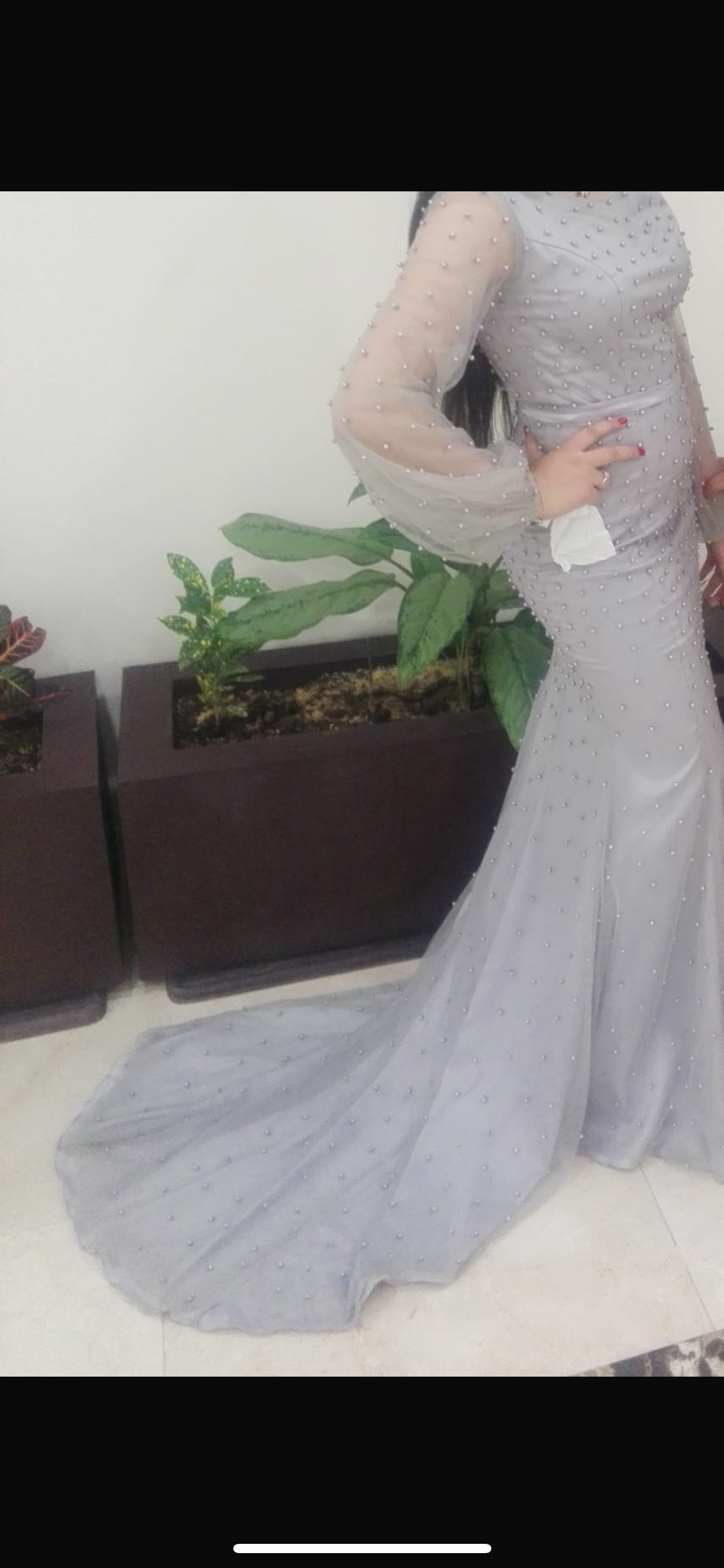 فستان سواري رومادي