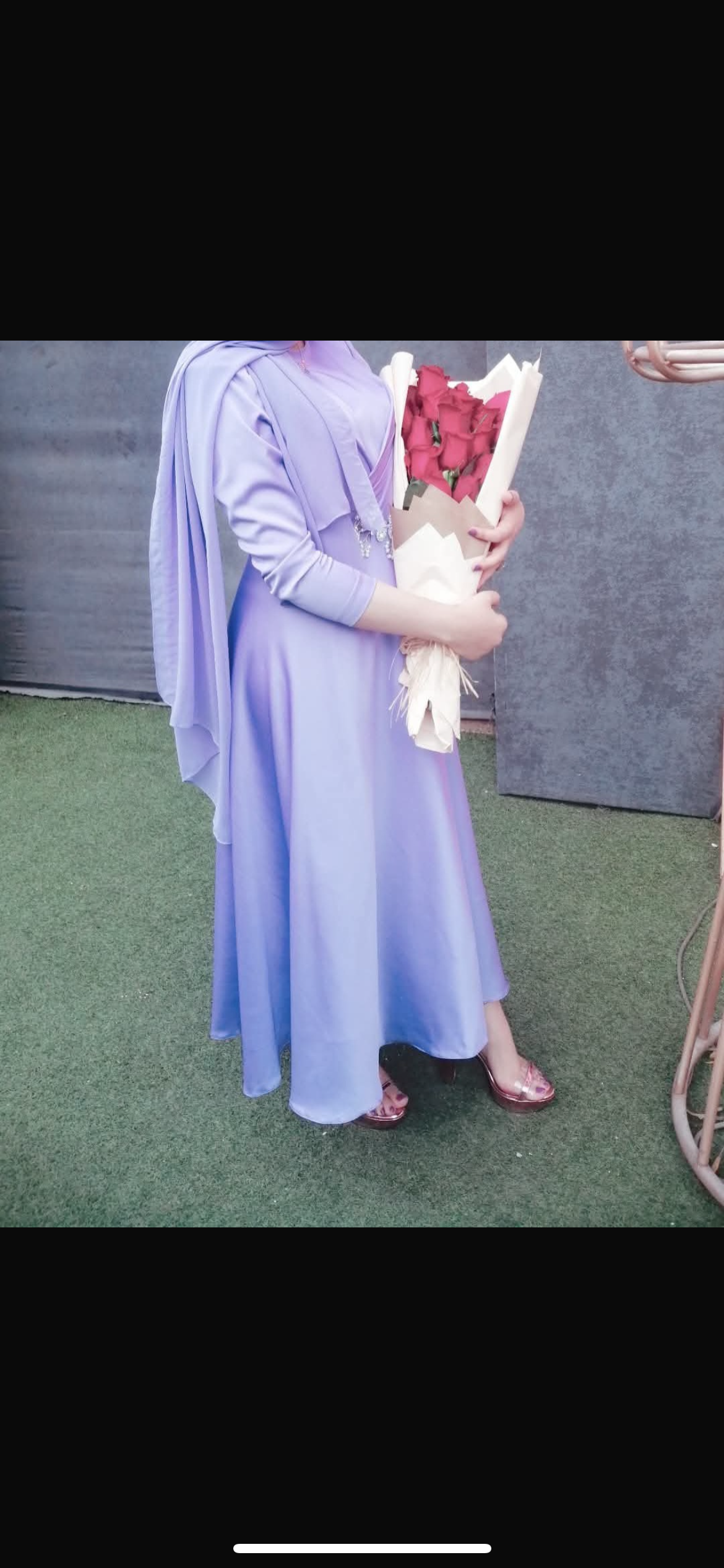 فستان سواري ستان لافندر