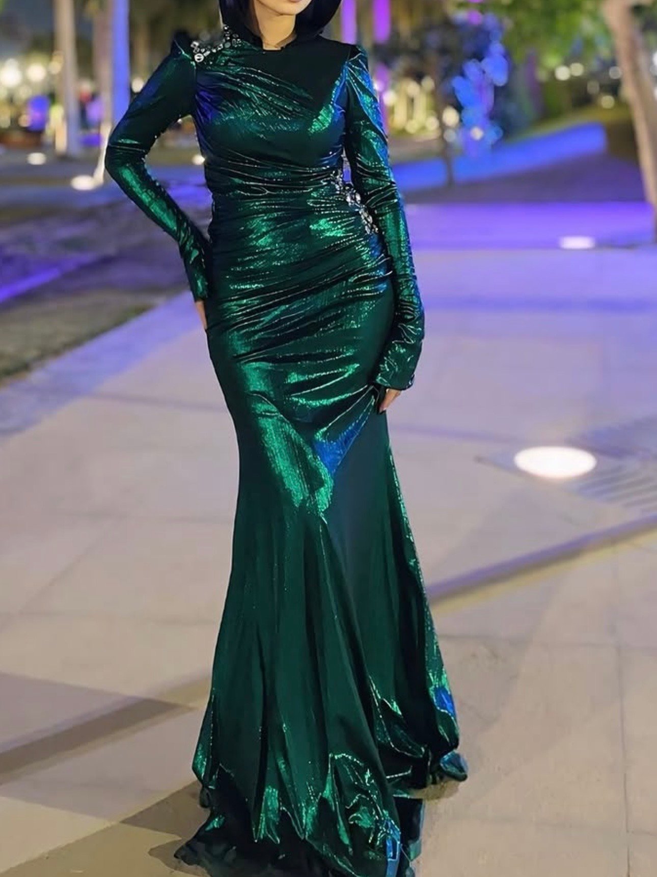 فستان سواريه ديسكو 💚✨