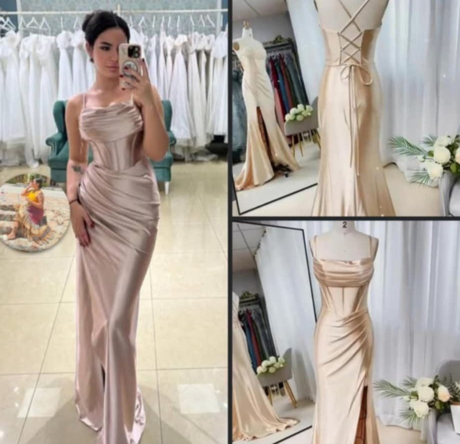 فستان سهرة بيج