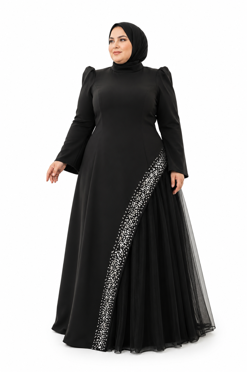 فستان اسود فخم