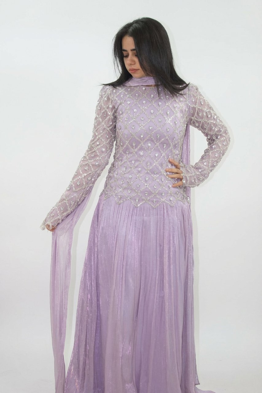 فستان لافندر هاند ميد